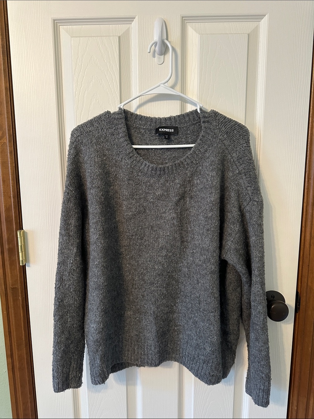 Express Charcoal Gray Crewneck Sweater